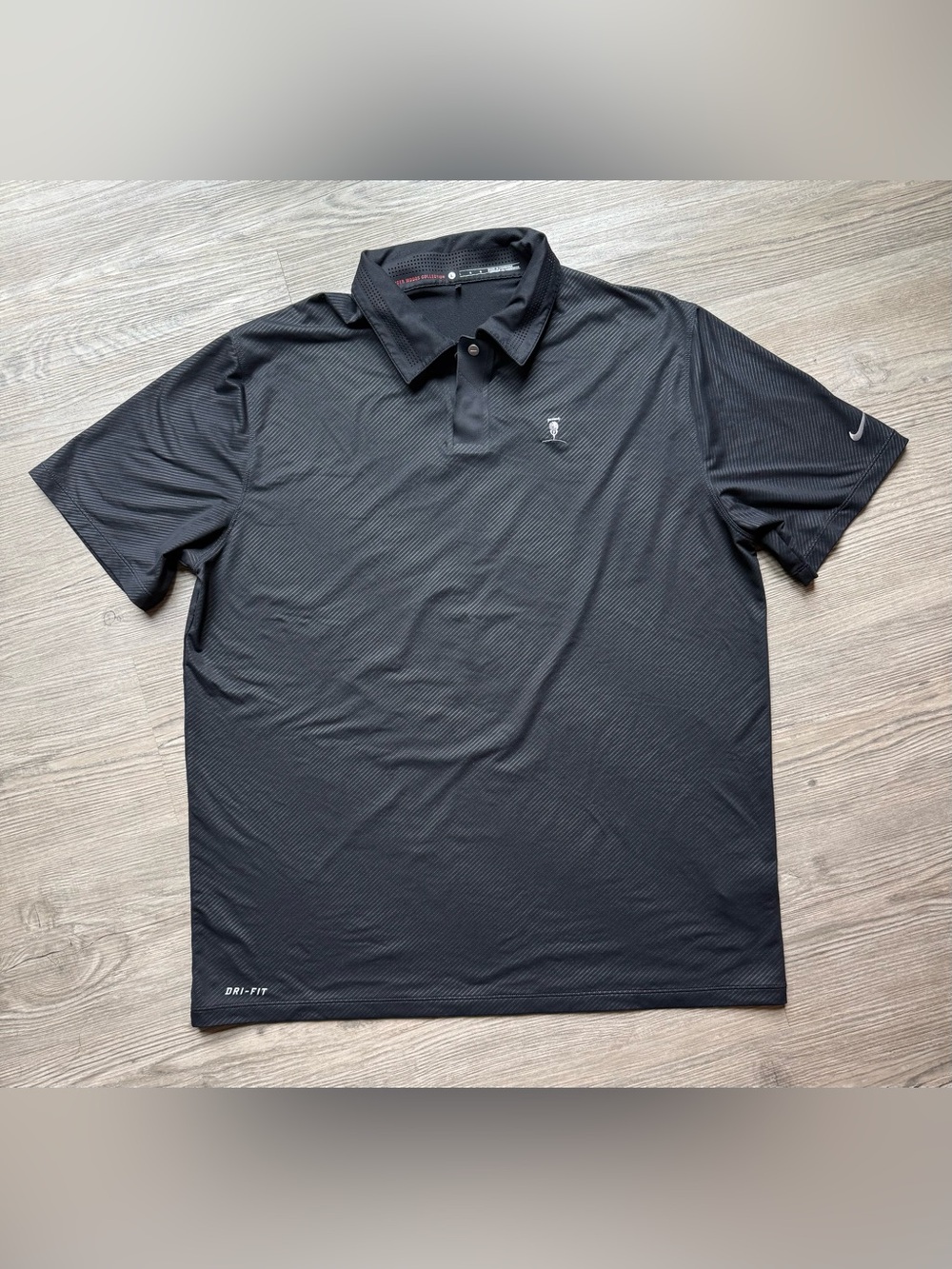 Nike Tiger Woods Collection Dri-FIT Golf Polo Shirt Black Men’s Large